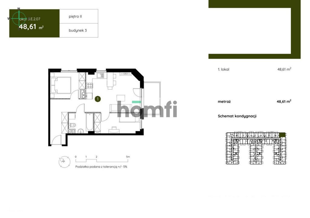 Na sprzedaż nowoczesny apartament 48,61 m² z VAT w Gdańsku Gdańsk, Młyniska, Twarda  49m2 Foto 1