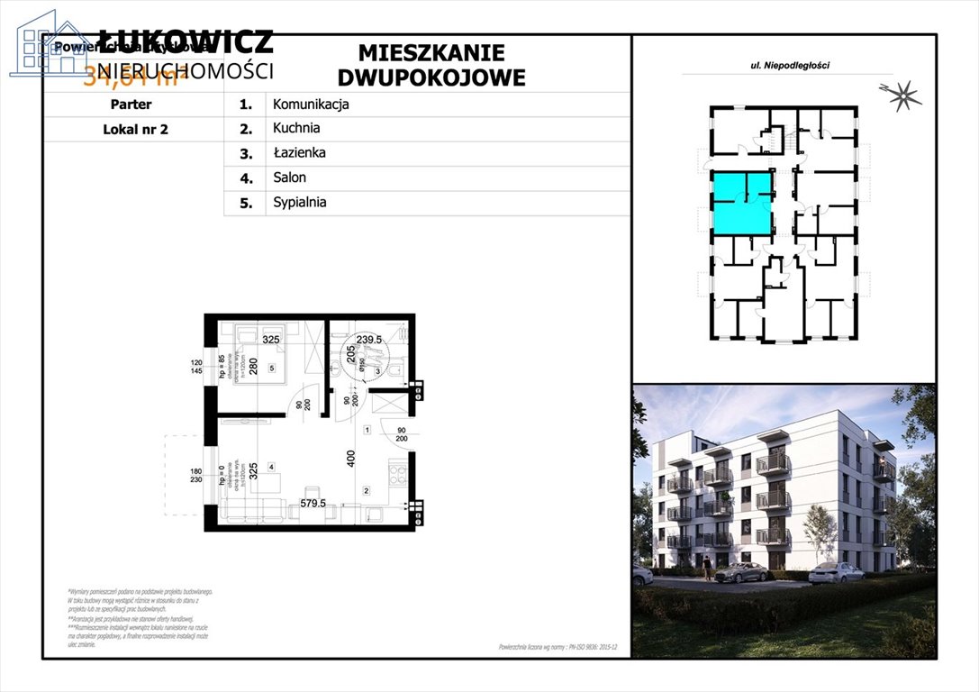Mieszkanie dwupokojowe na sprzedaż Czechowice-Dziedzice  35m2 Foto 4