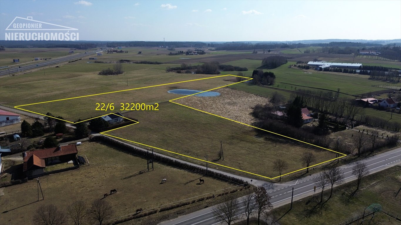 Działka inwestycyjna 32 200 m² pod usługi i magazyny zapraszam Ostróda, Rychnowo  32 200m2 Foto 1