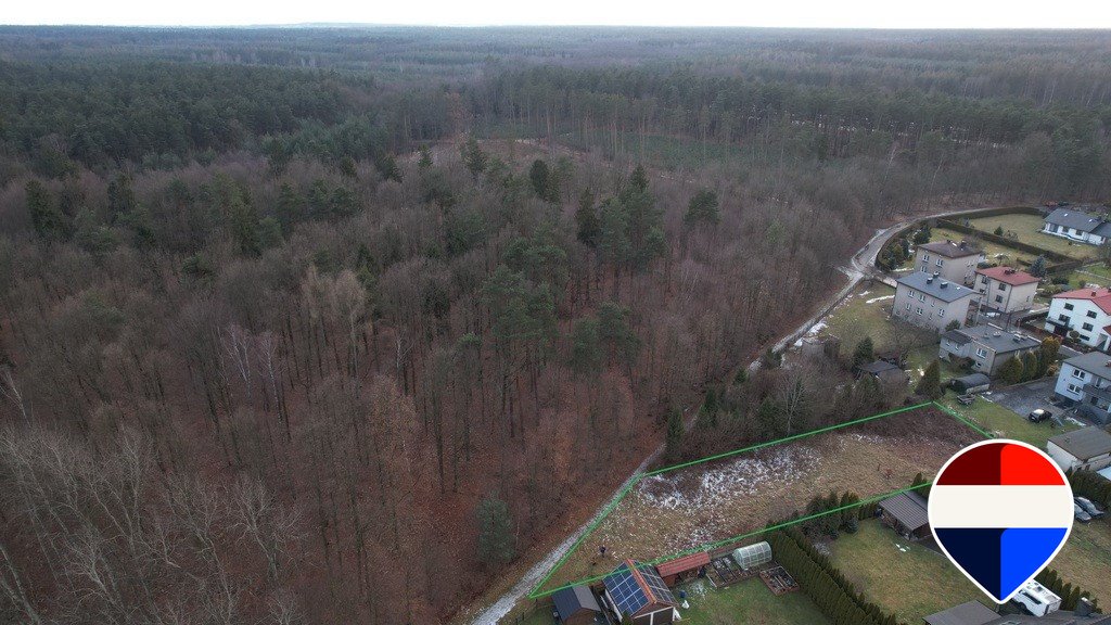 Działka przy lesie w Kobiórze – idealna pod dom i działalność Kobiór, Borowa 0  1 172m2 Foto 1