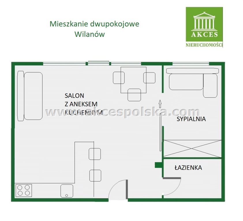 Mieszkanie dwupokojowe na sprzedaż Warszawa, Mokotów, Sadyba  31m2 Foto 1