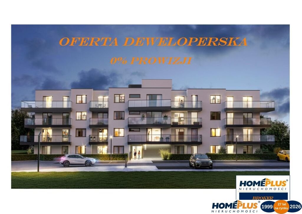 Do sprzedania nowoczesny 3-pok. apartament z balkonem i parkingiem Reguły, Wiejska  59m2 Foto 1