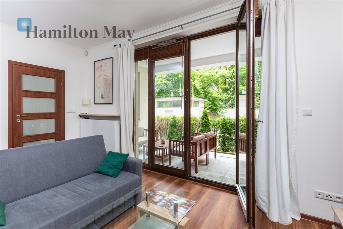 Komfortowe 50m2 z tarasem i ogrodem, garaż, wysoki standard Warszawa, Śródmieście, Leona Kruczkowskiego  50m2 Foto 1