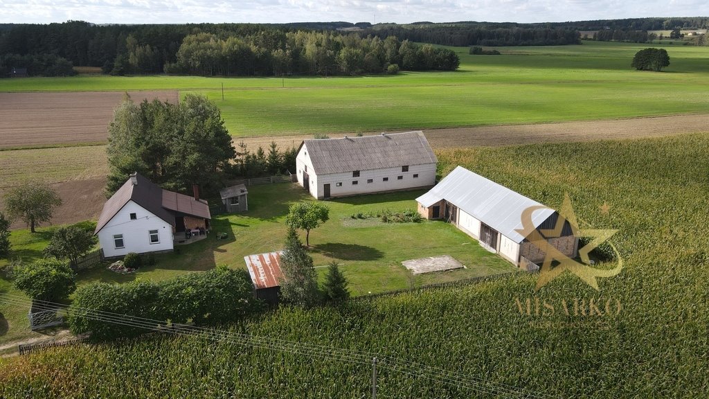 Urokliwe siedlisko 4500 m² z domem i budynkami w Grądach Grądy  100m2 Foto 1