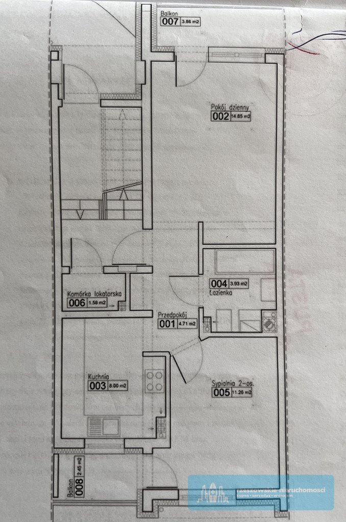 Mieszkanie trzypokojowe na sprzedaż Rzeszów, Drabinianka, Eugeniusza Kwiatkowskiego  43m2 Foto 9