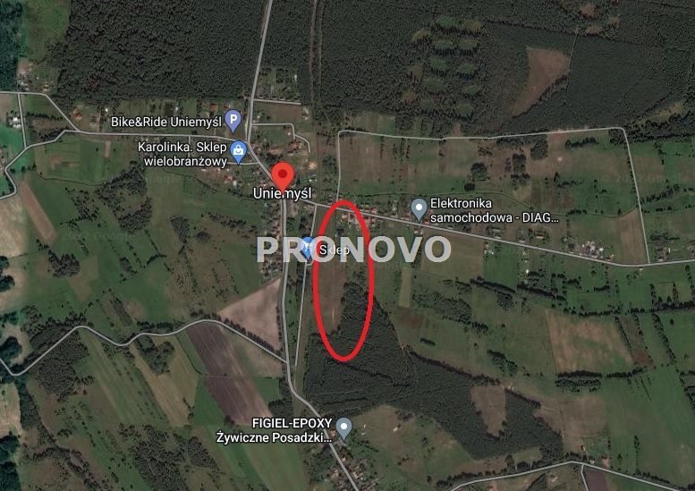 Na sprzedaż działka 1002 m² z możliwością podziału i zabudowy Uniemyśl  1 000m2 Foto 1