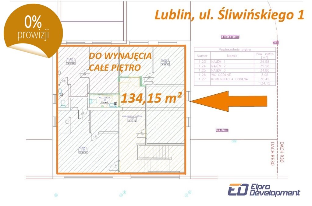 Lokal użytkowy na wynajem Lublin, Józefa Śliwińskiego  134m2 Foto 1