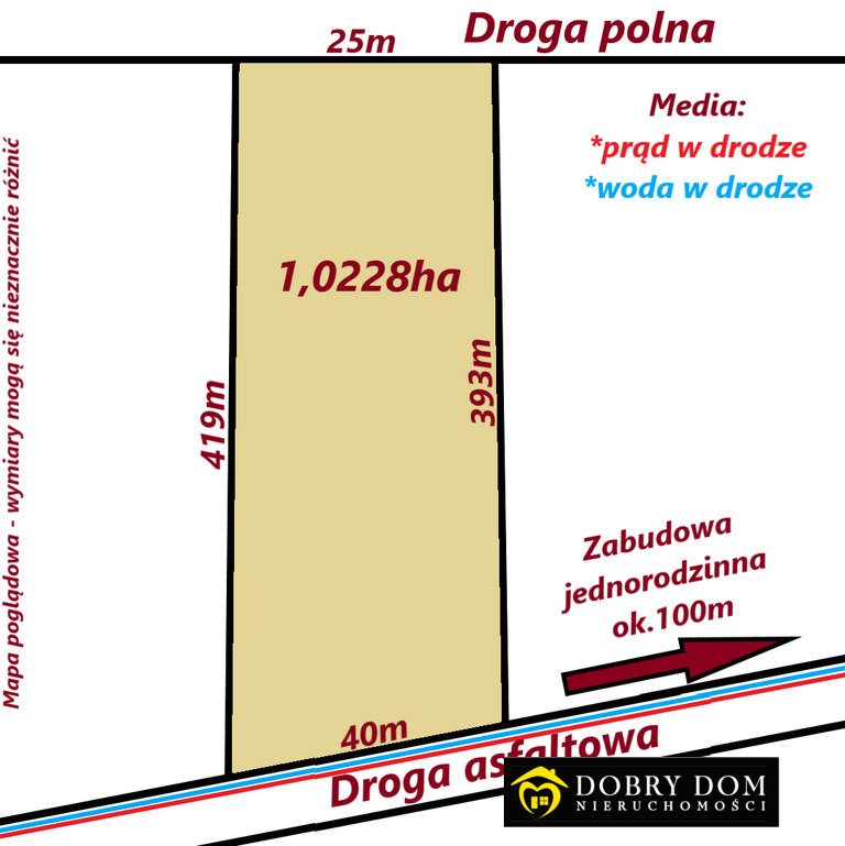Działka rolna 1,02 ha pod inwestycję w Studziankach - polecam! Studzianki  10 228m2 Foto 1
