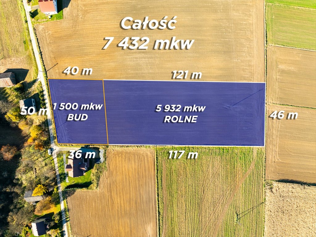 Szeroka działka 7 432 m² pod zabudowę w okolicach Ojcowa Krakowski  7 432m2 Foto 1