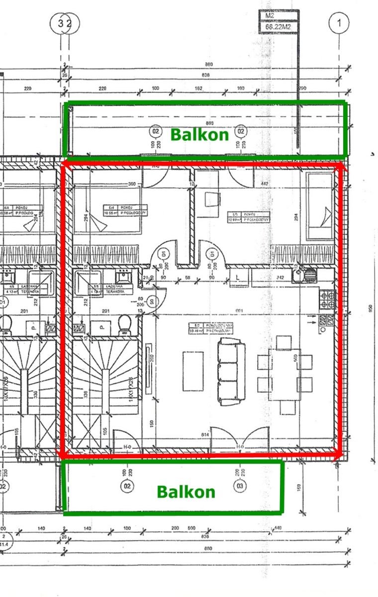 Mieszkanie trzypokojowe na sprzedaż Grudziądz  68m2 Foto 6