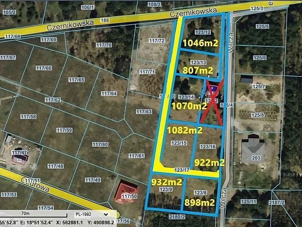 Działka budowlana na sprzedaż Sąsieczno, Sąsieczno, Czernikowska  807m2 Foto 3