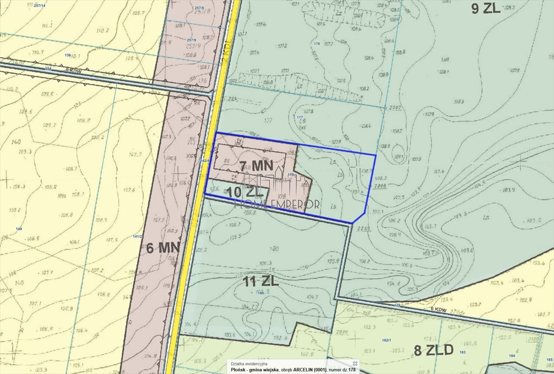 Na sprzedaż działka 14 577 m² z planem pod zabudowę mieszkaniową Arcelin  14 577m2 Foto 1