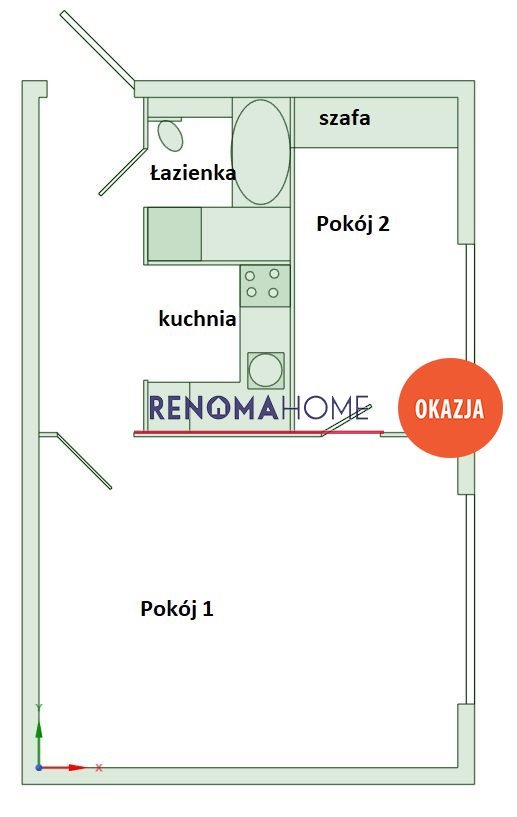 Mieszkanie dwupokojowe na sprzedaż Wrocław, Gajowa  36m2 Foto 2