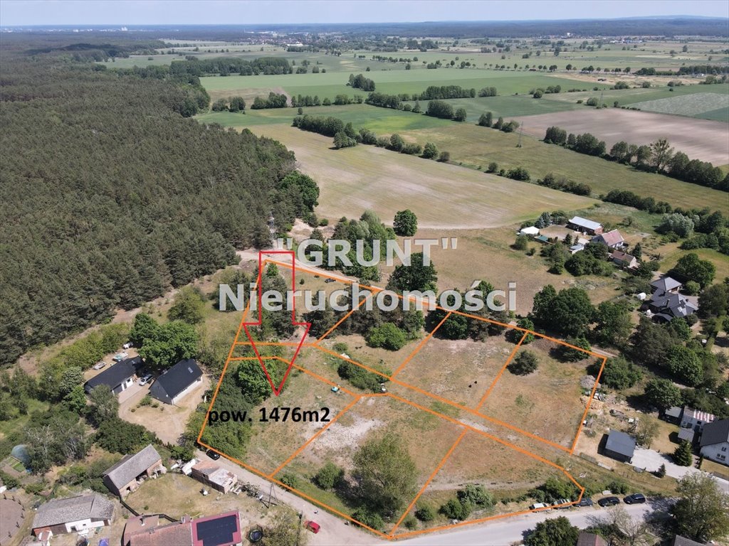 Działka 1476 m² z szerokim frontem i mediami w Ujściu Ługi Ujskie  1 476m2 Foto 1