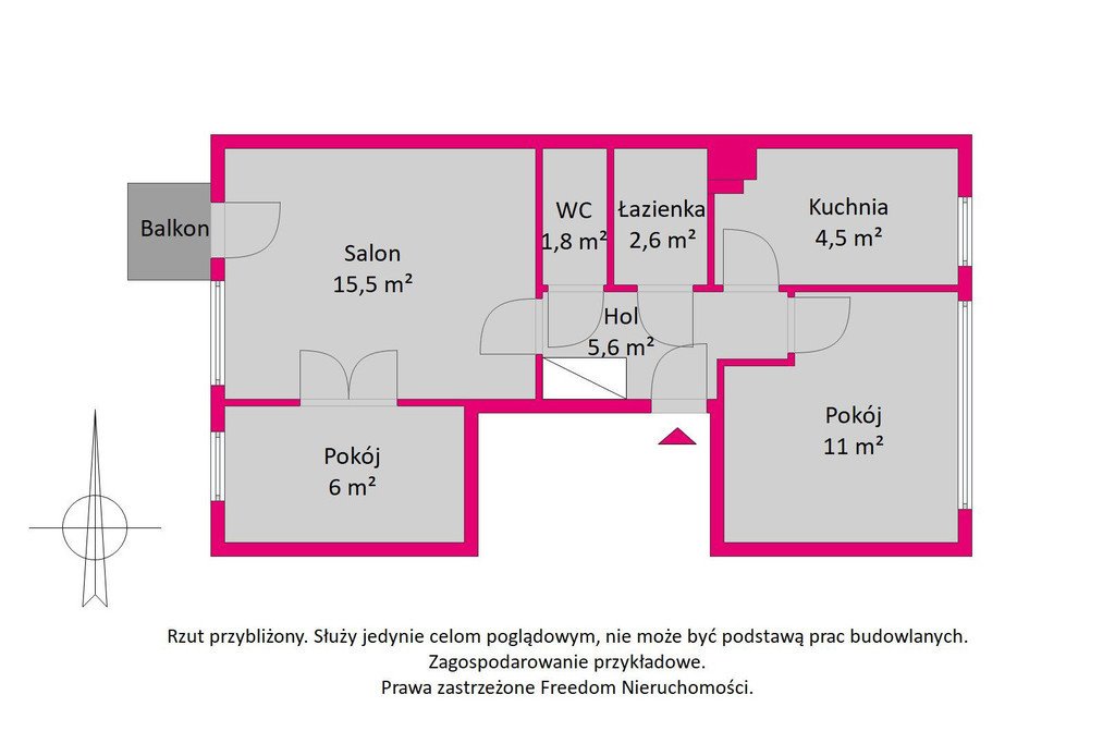 Mieszkanie trzypokojowe na sprzedaż Warszawa, Żoliborz, Izabelli  47m2 Foto 2