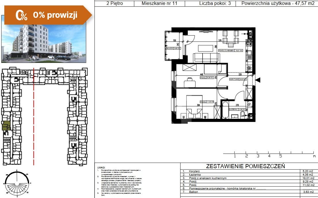 Mieszkanie trzypokojowe na sprzedaż Bydgoszcz, Kapuściska  48m2 Foto 5