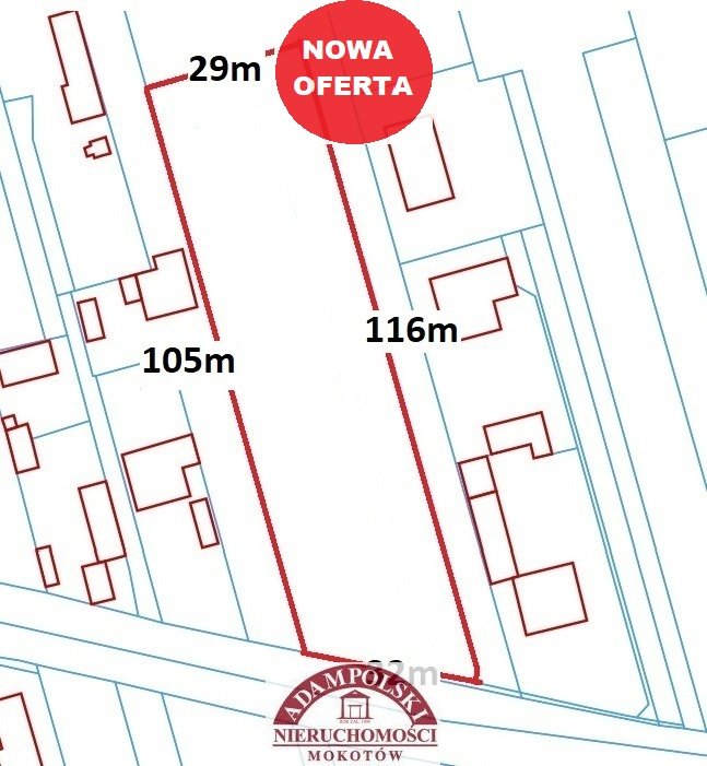 Działka 3240 m² pod zabudowę jednorodzinną, cicha okolica Warszawa, Białołęka, Lewandów  3 240m2 Foto 1