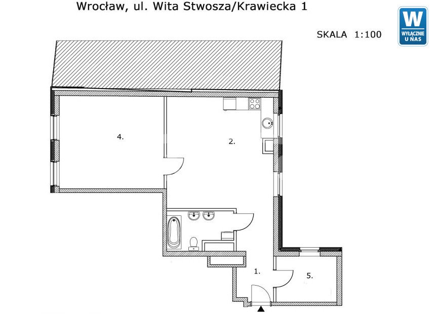 Mieszkanie trzypokojowe na sprzedaż Wrocław, Stare Miasto, Krawiecka  69m2 Foto 11