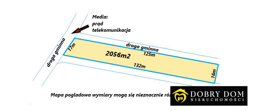 Działka budowlana na sprzedaż Dobrzyniewo Duże  2 056m2 Foto 1