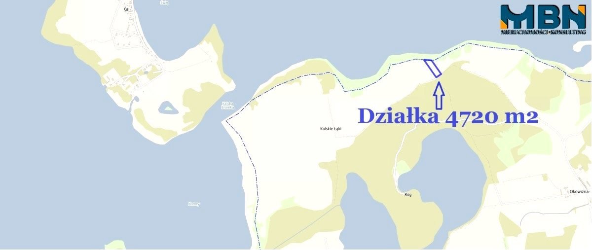 Działka z linią brzegową jeziora Święcajty – 4720 m² Harsz, Harsz  4 720m2 Foto 1