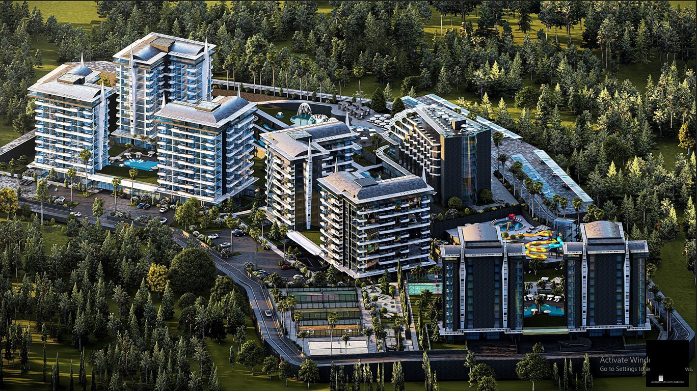 Nowoczesny apartament 50 m od morza z SPA i basenami Turcja, Avsallar, Avsallar, Alanya, Antalya  50m2 Foto 1