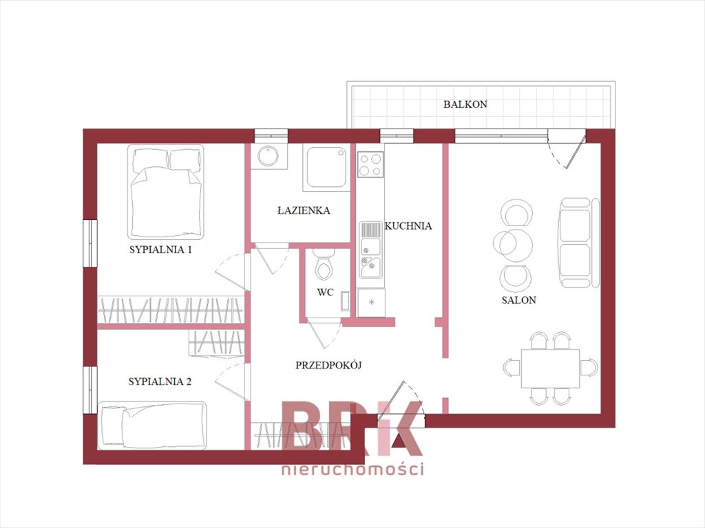 Mieszkanie trzypokojowe na sprzedaż Warszawa, Targówek Bródno, Krasnobrodzka  64m2 Foto 3