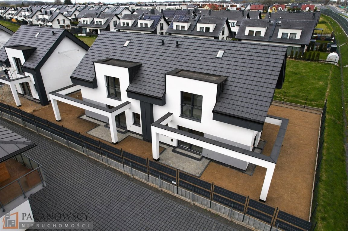 Nowoczesny dom bliźniak 154 m2 z tarasem i garażem Zielonki  154m2 Foto 1