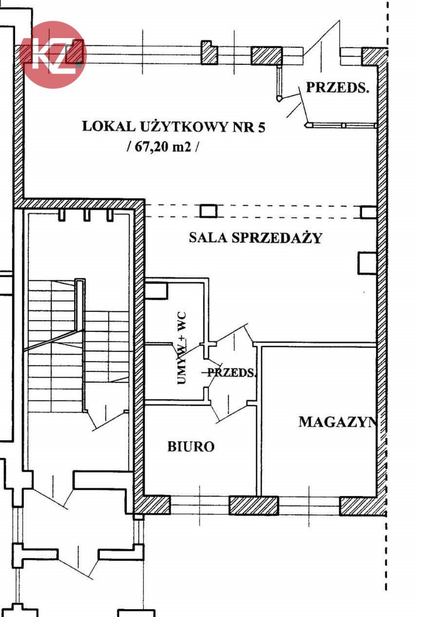 Lokal użytkowy na sprzedaż Piła, Górne, Orzeszkowej  67m2 Foto 4