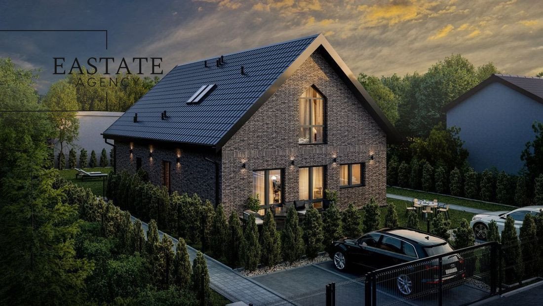 Dom z cegły klinkierowej 111 m² z ogrodem w Jastrzębiu Konstancin-Jeziorna, Jastrzębie  111m2 Foto 1