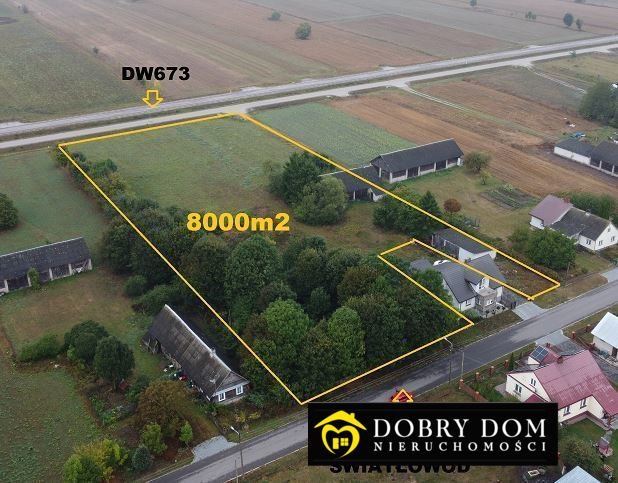 Działka 8 000 m² z budynkami, media, las i pola Racewo  8 000m2 Foto 1