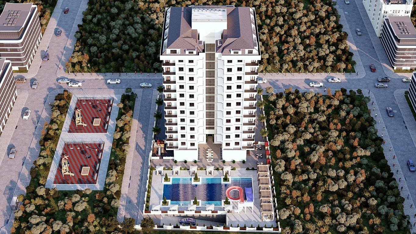 Stylowe 1-pokojowe mieszkanie z widokiem 300 m od plaży Turcja, Mahmutlar, Mahmutlar, Alanya, Antalya  57m2 Foto 1