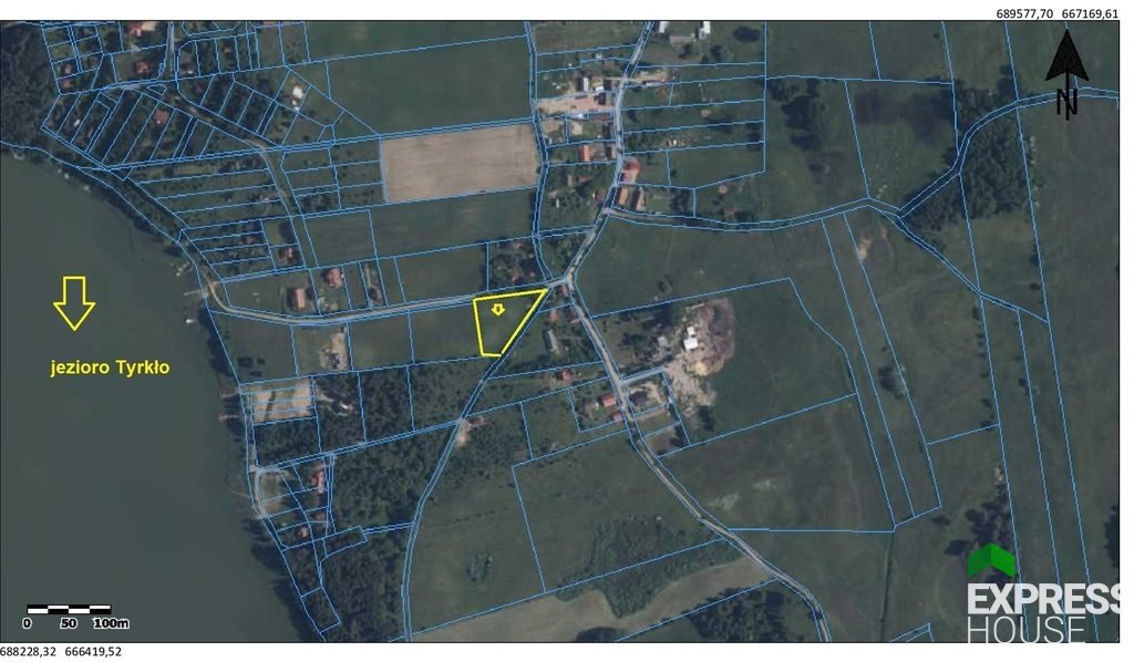 Działka 3999 m² z widokiem na jezioro Tyrkło i szlakiem Wielkich Jezior Góra  3 999m2 Foto 1