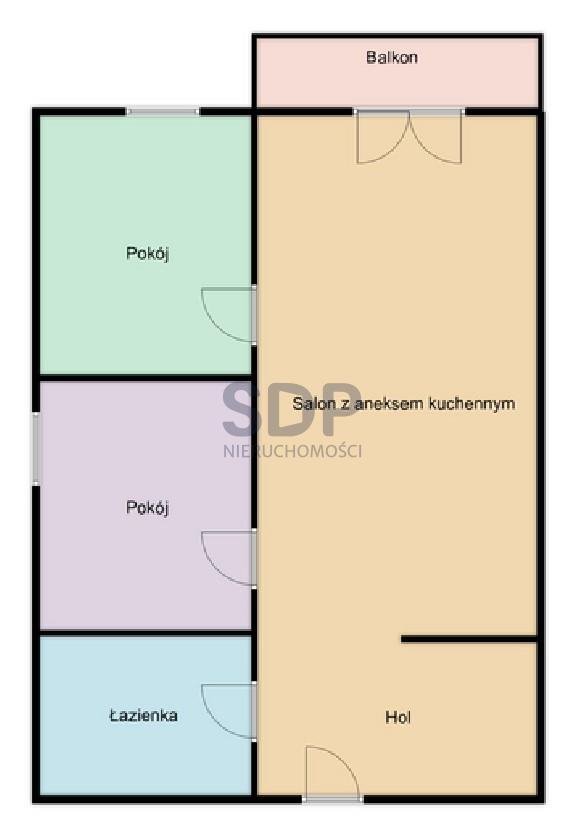 Mieszkanie trzypokojowe na wynajem Wrocław, Krzyki, Wojszyce, Iwaszkiewicza  53m2 Foto 15