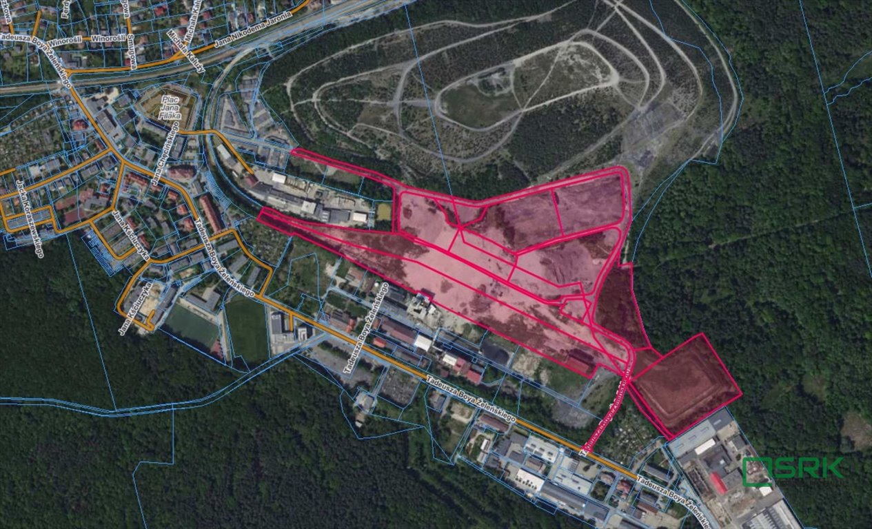 Duża działka inwestycyjna 168 tys. m² w Katowicach polecam Katowice, Kostuchna, T. Boya Żeleńskiego  168 780m2 Foto 1