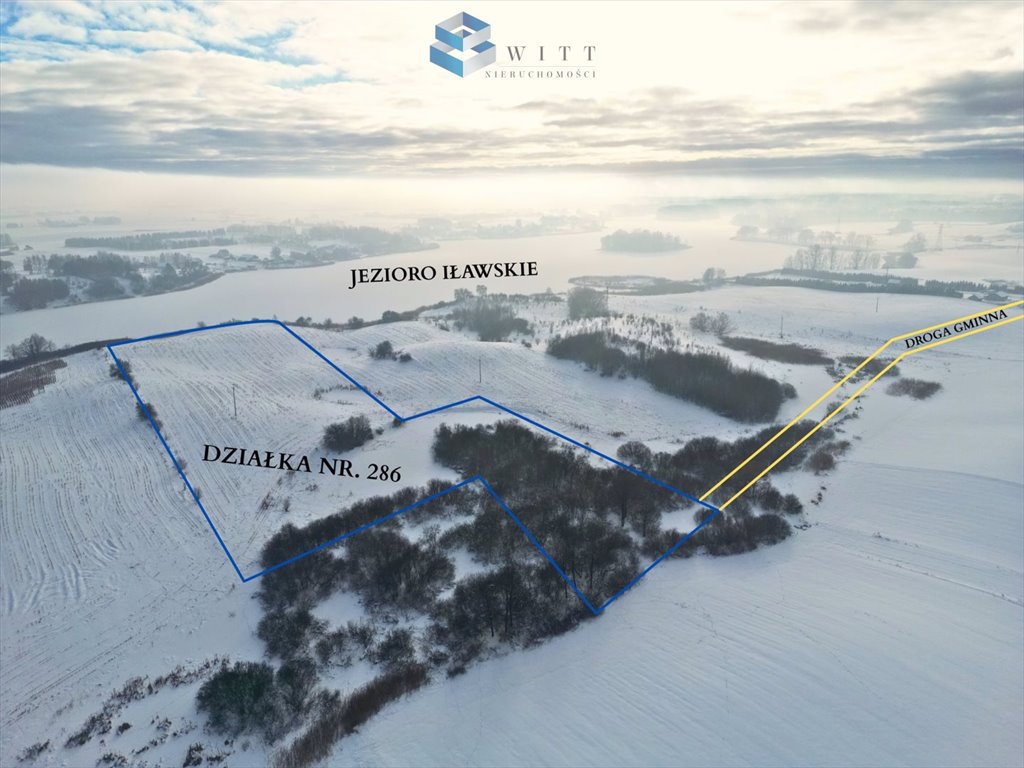 Działka 3,15 ha nad Jeziorem Iławskim z linią brzegową Nowa Wieś  31 500m2 Foto 1