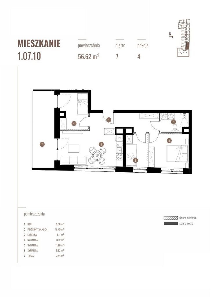 Mieszkanie czteropokojowe  na sprzedaż Katowice, Katowicka  57m2 Foto 2