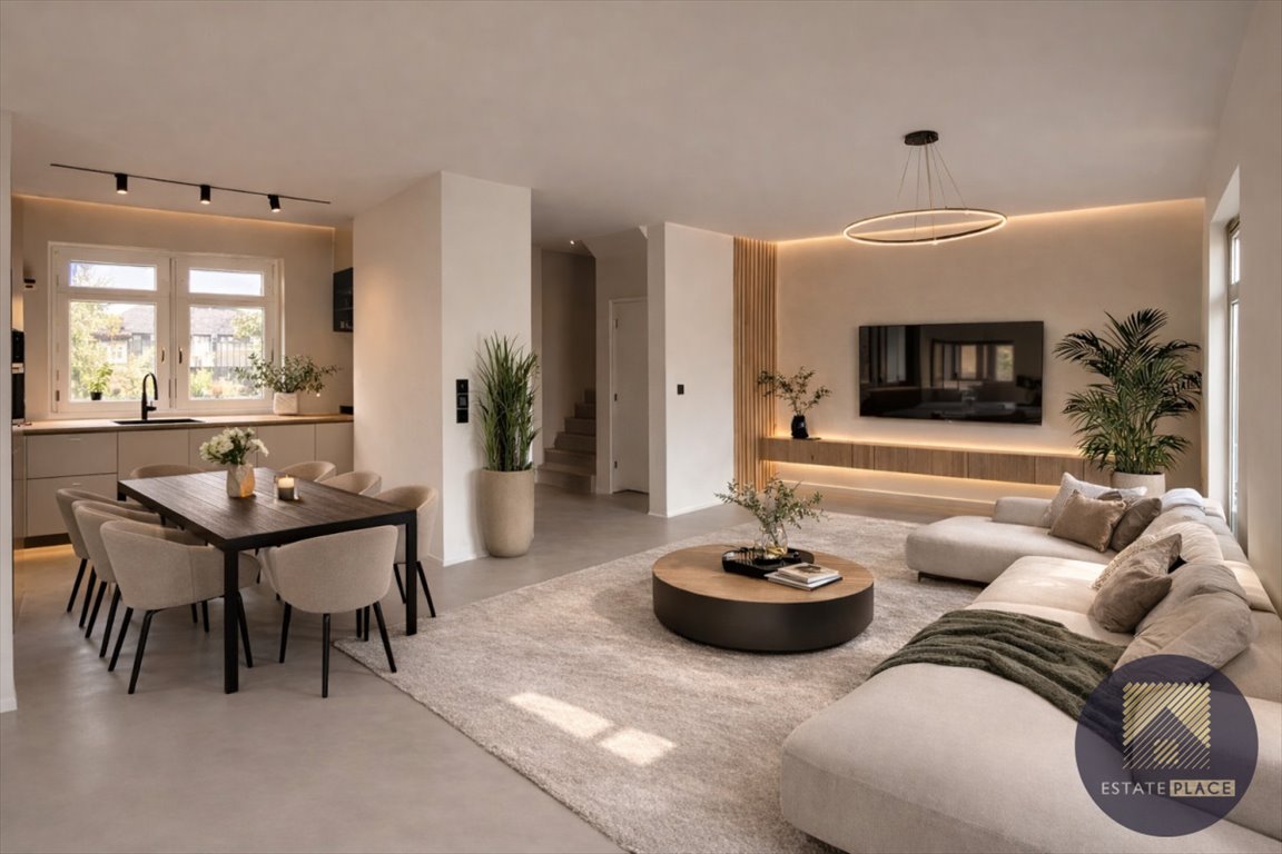 Nowoczesny dom 120 m² z prywatnym ogródkiem i dużymi przeszkleniami Warszawa, Wawer Nadwiśle  120m2 Foto 1