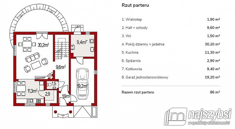 Dom na sprzedaż Białuń  196m2 Foto 19