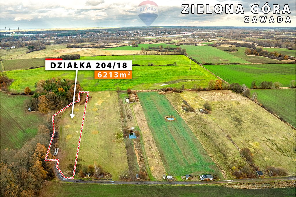 Działka rolna na sprzedaż Zielona Góra, Zawada  6 213m2 Foto 7