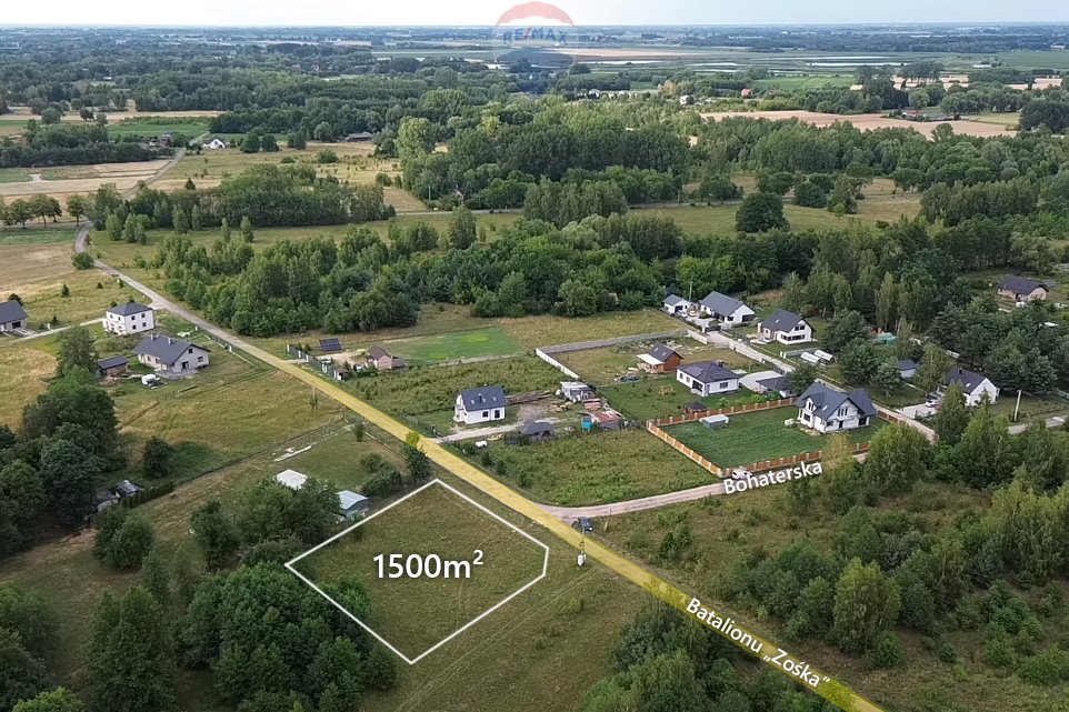 Działka budowlana na sprzedaż Budy Zosine, Batalionu "Zośka"  1 500m2 Foto 2