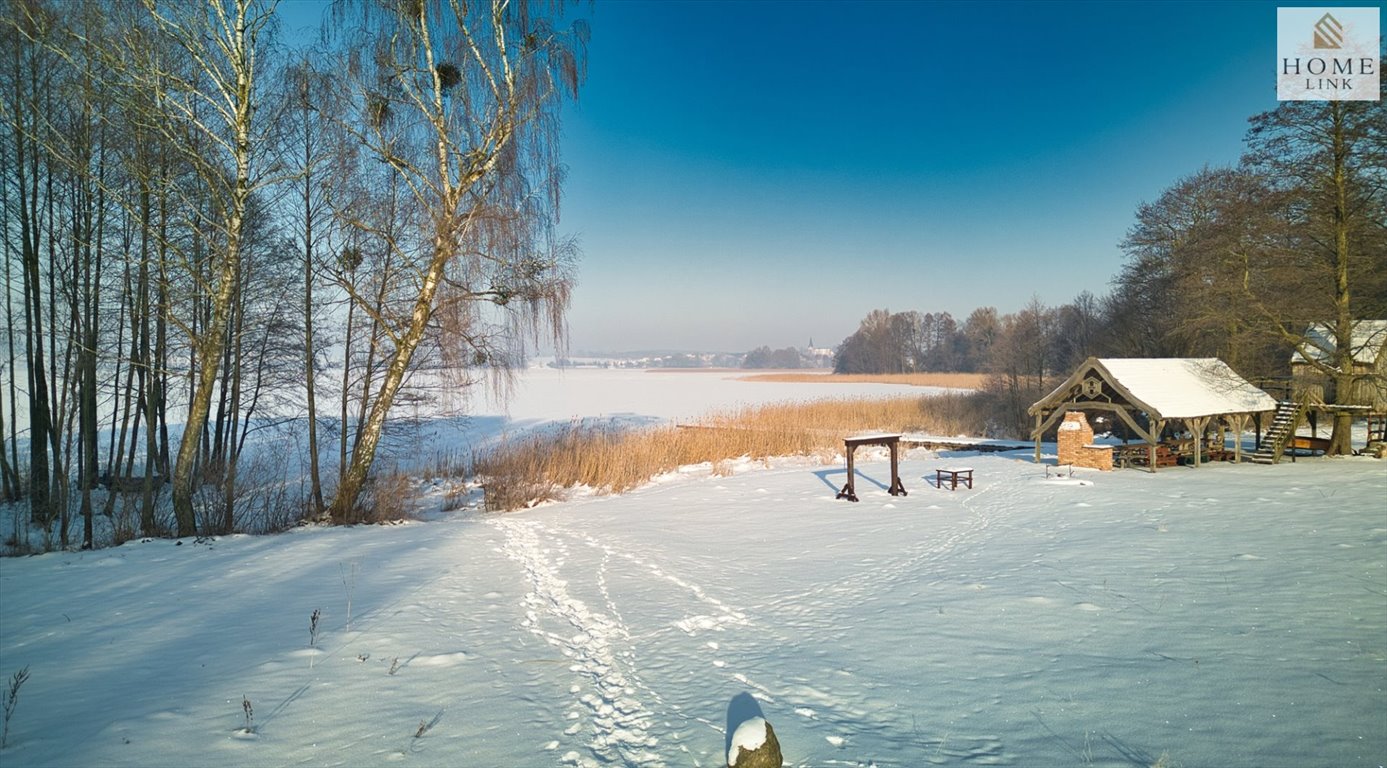 Unikalna posiadłość z linią brzegową jeziora i domem z bala Purda  480m2 Foto 1