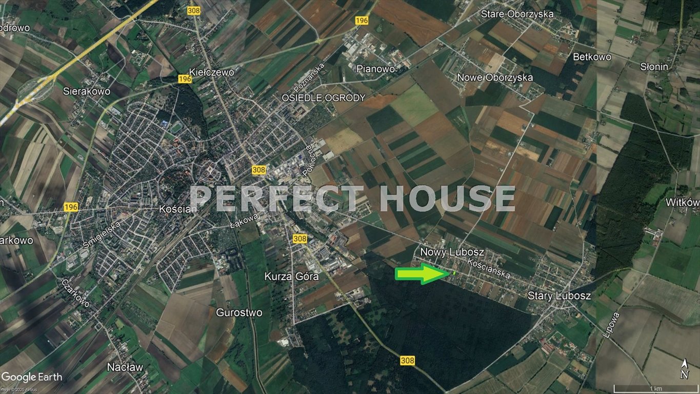 Działka budowlana 674 m² z mediami, MPZP, spokojna okolica Nowy Lubosz  674m2 Foto 1