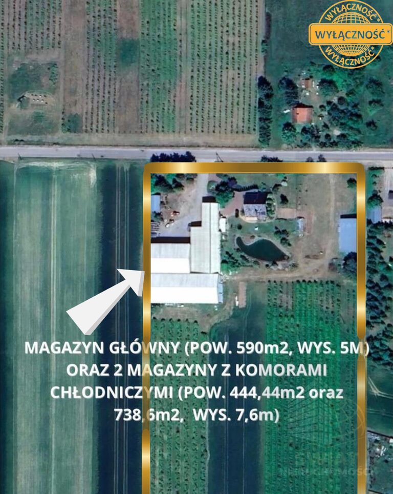 Kompleks magazynowo-chłodniczy z domem, 2162 m², inwestycja Dobiegniew  2 162m2 Foto 1