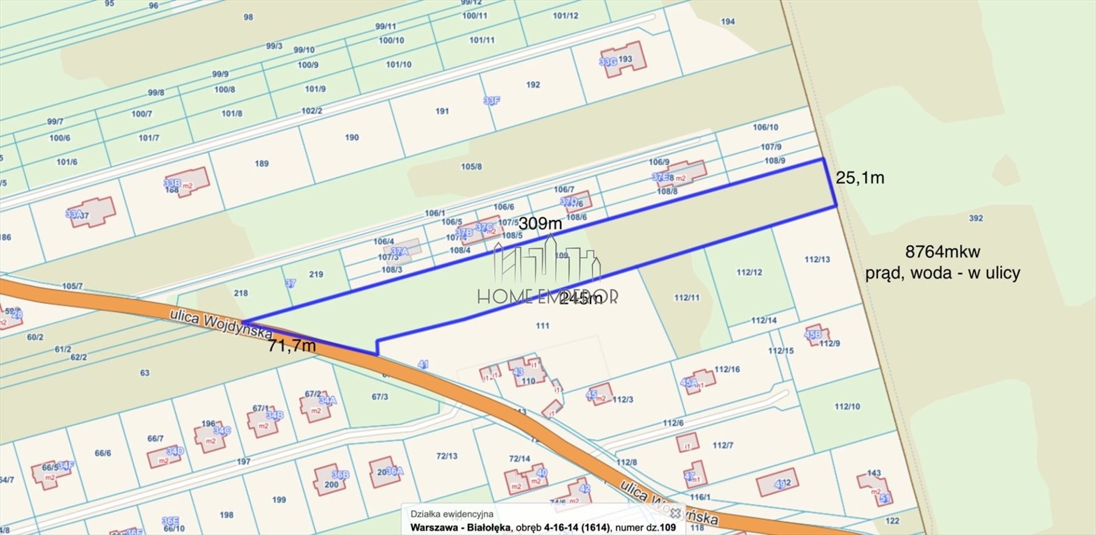 Działka budowlana na sprzedaż Warszawa, Białołęka, Kobiałka, Wojdyńska  7 870m2 Foto 1