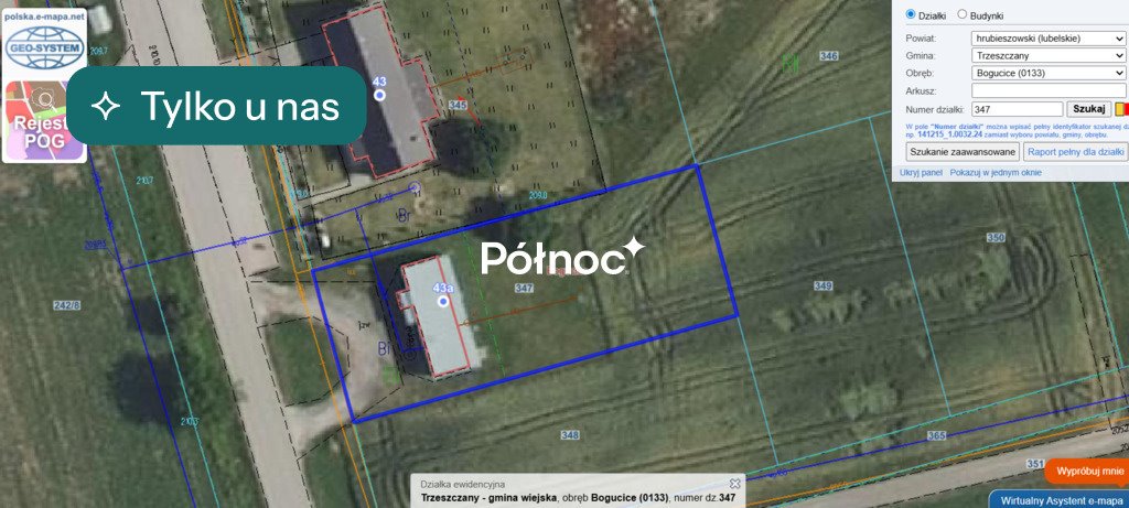Działka 987 m² z budynkiem MU, uzbrojona, przy drodze Bogucice  987m2 Foto 1