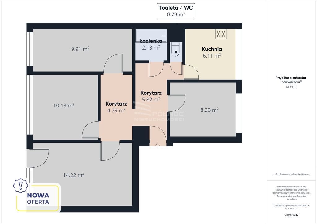 Mieszkanie czteropokojowe  na sprzedaż Białystok, Os. Piasta  64m2 Foto 1