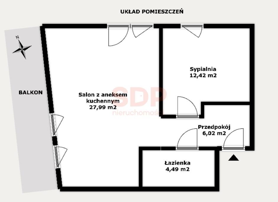 Mieszkanie dwupokojowe na sprzedaż Wrocław, Stare Miasto, Stare Miasto  51m2 Foto 2