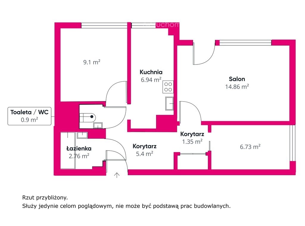 Mieszkanie trzypokojowe na sprzedaż Katowice, Bohaterów Monte Cassino  52m2 Foto 10