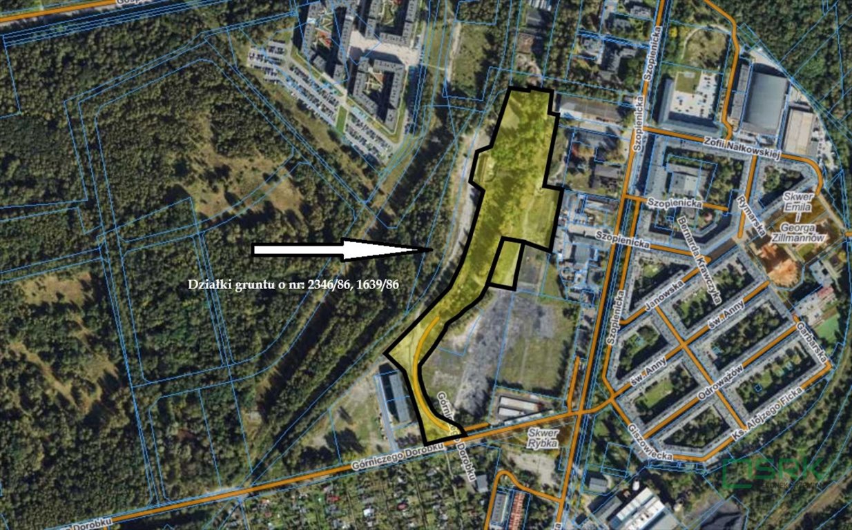 Działka przemysłowa 42 049 m² z budynkiem w Katowicach Katowice, Janów-Nikiszowiec, Nikiszowiec, Szopienicka  42 049m2 Foto 1