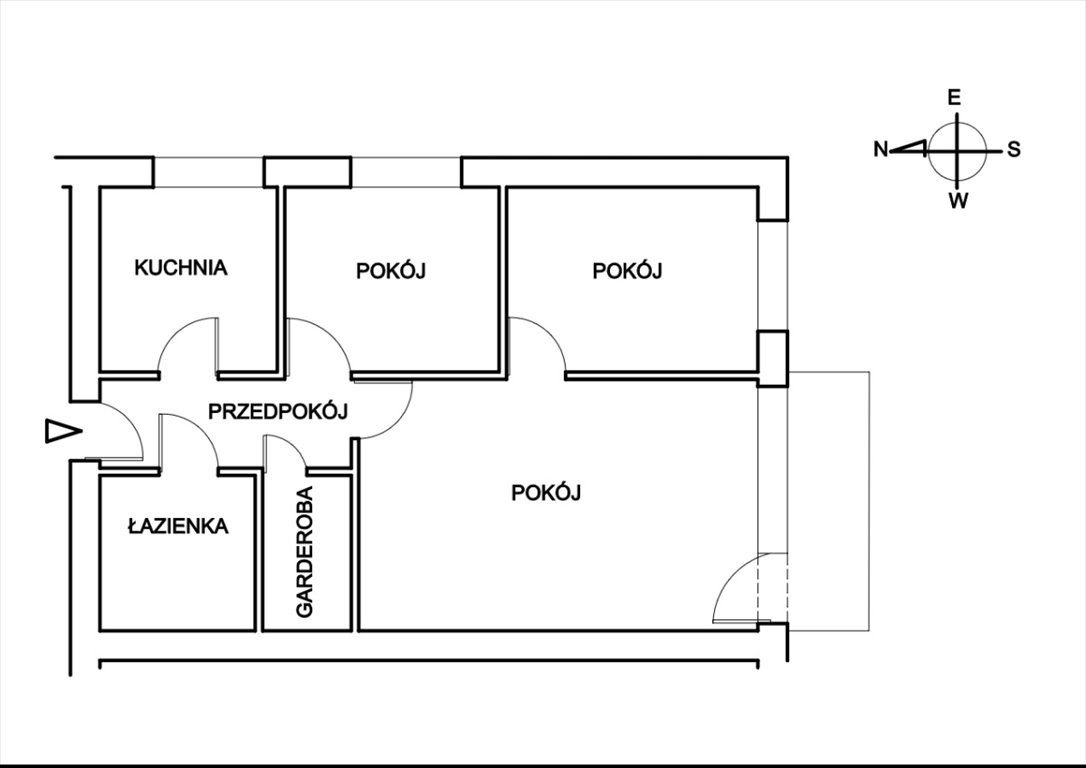 Mieszkanie trzypokojowe na sprzedaż Łódź, Górna, Rokicie, Piękna  48m2 Foto 11